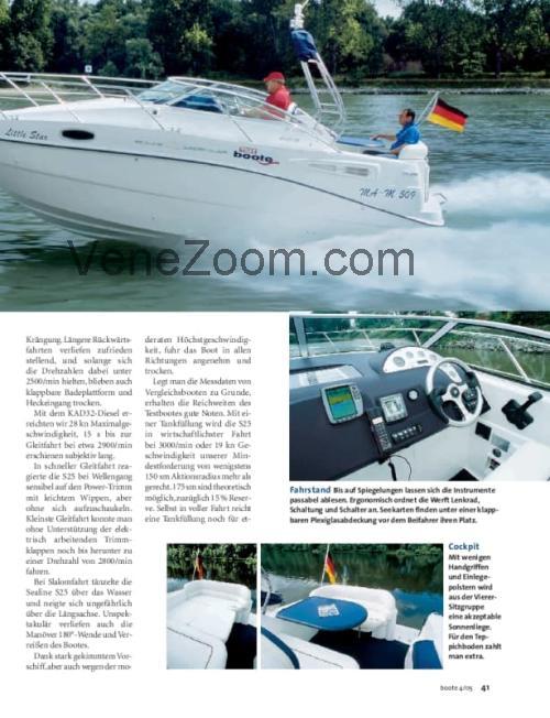 Sealine S25 Tekniset tiedot ja arvostelut